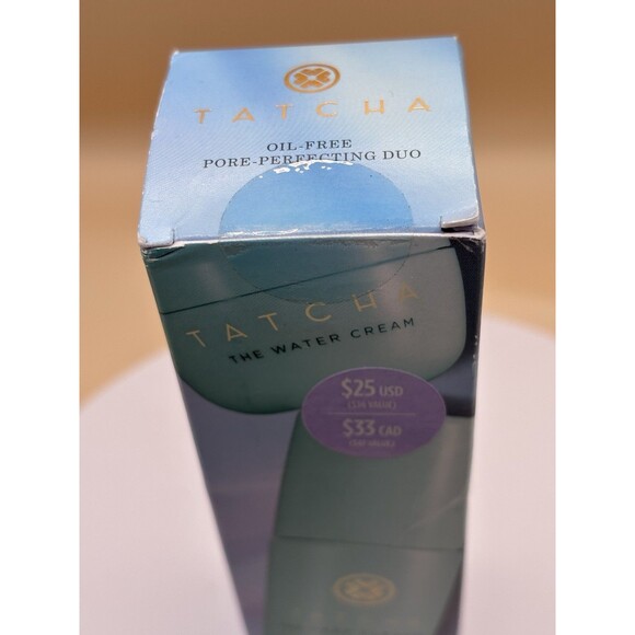 Tatcha Oil Free pore Perfection Duo Set Deep Cleanse + Water Cream Sealed NIB - Picture 2 of 3